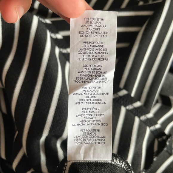 Boohoo Night Stripe Assymetrical Dress - Picture 6 of 6